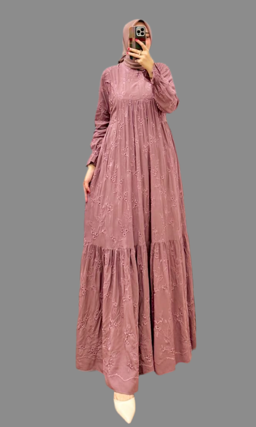 Ayunda Eyelet Longdress