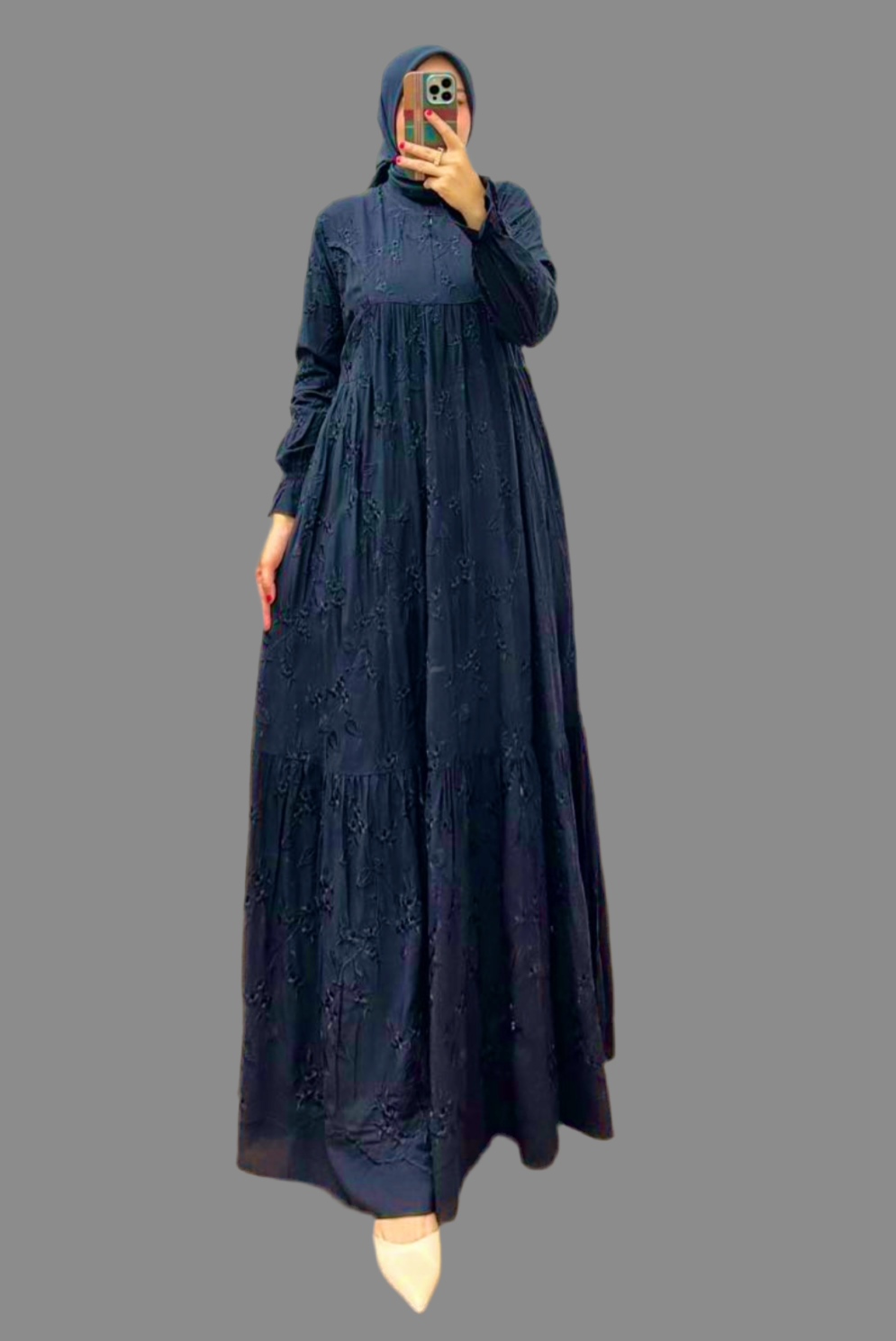 Ayunda Eyelet Longdress